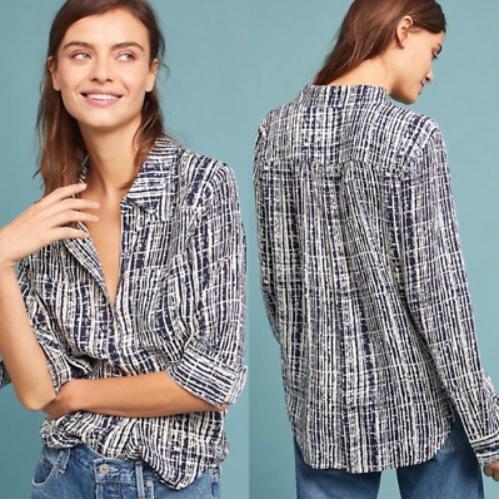 Anthropologie Holding HorsesButton Down NWT